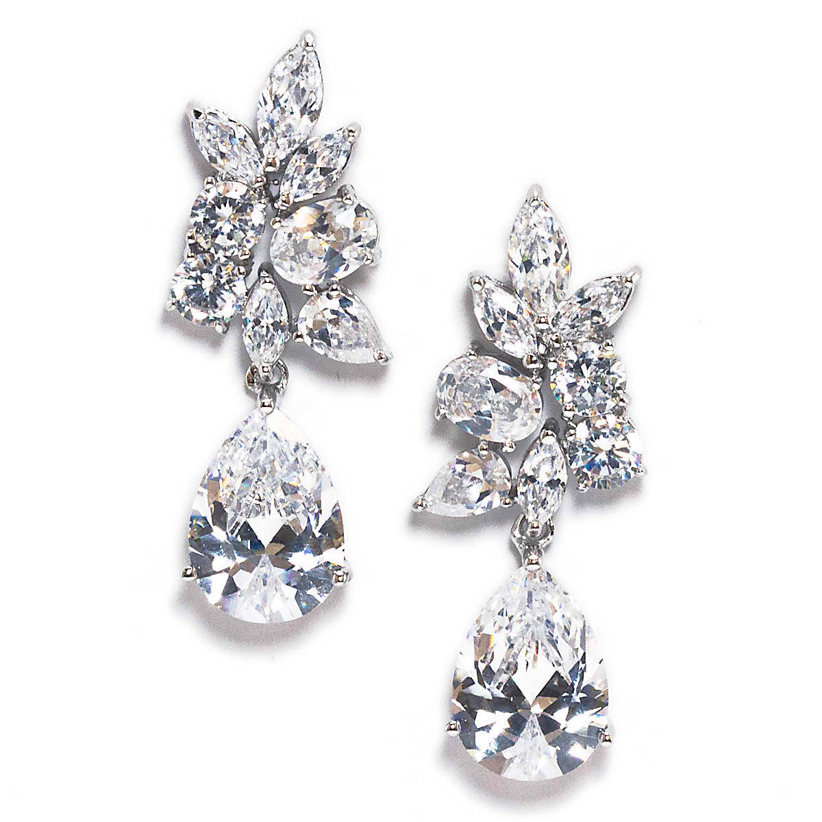 Krista Floral Inspired Cubic Zirconia Earring