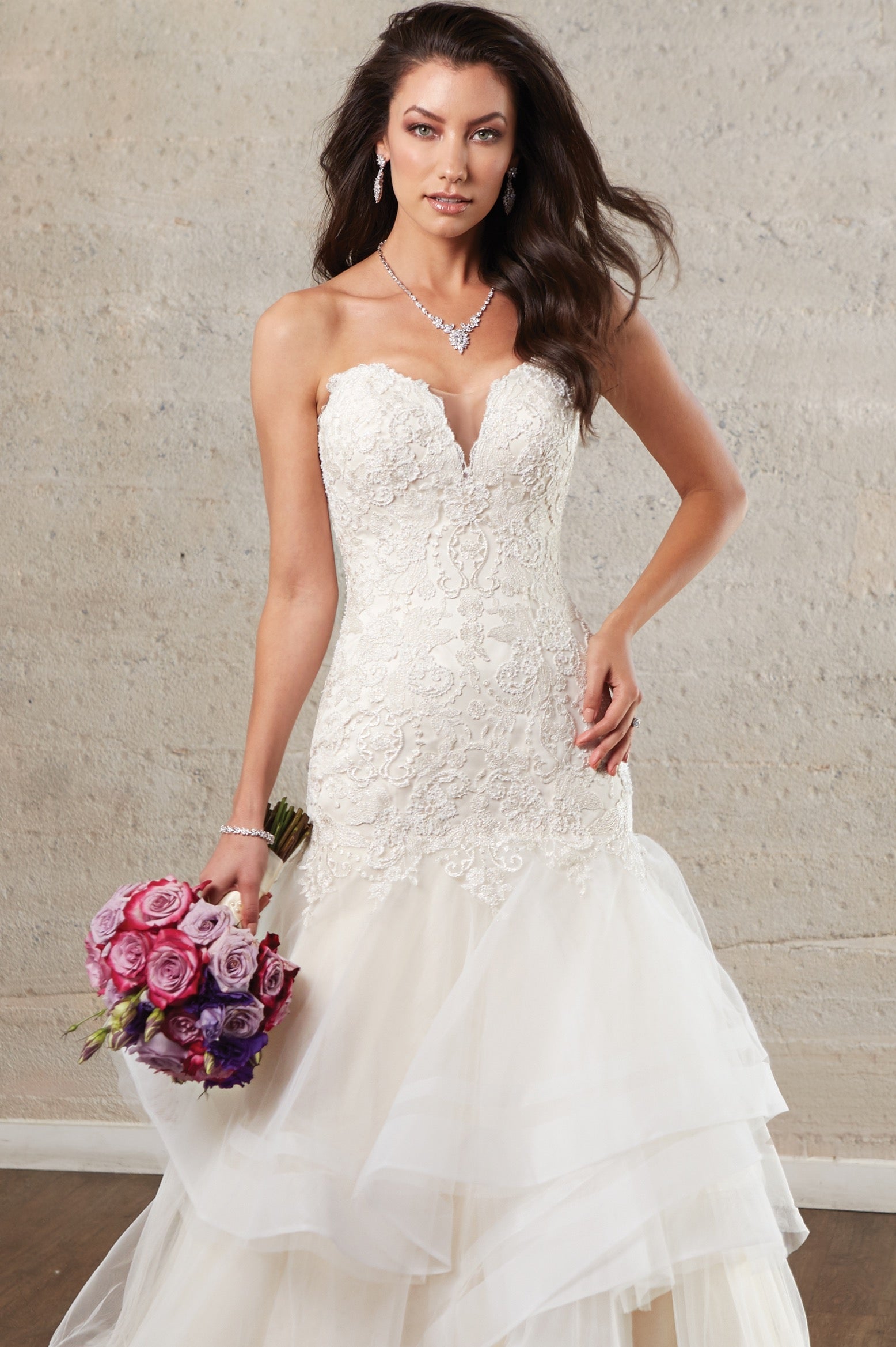 Anelle Necklace on Model 1