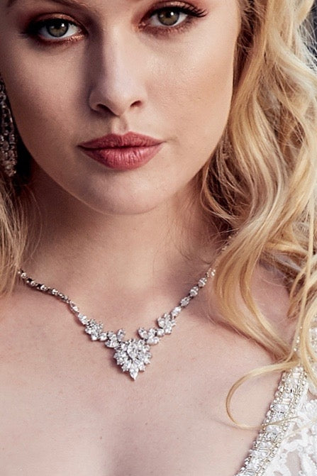 Anekke Necklace on Model 4