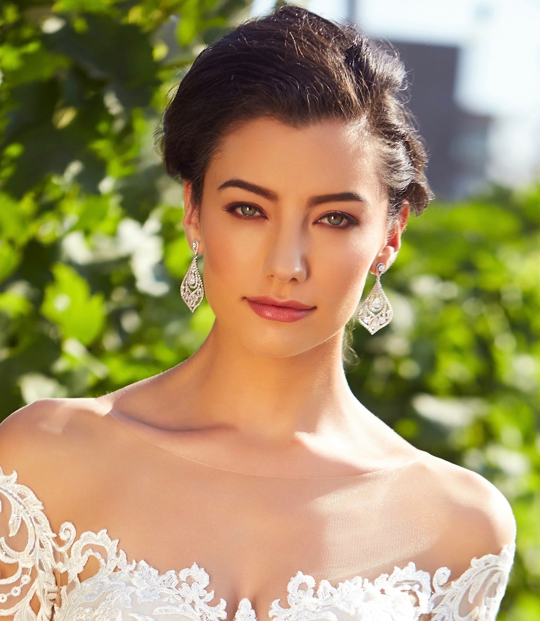 Angelise Earrings Model Close-up