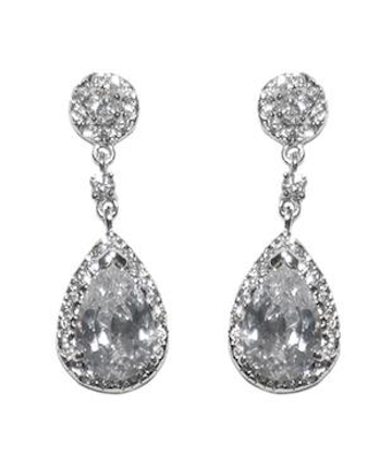 Anna Clara Cubic Zirconia Dangle Earrings | Anna Bellagio