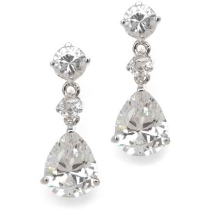 Caitlyn Cubic Zirconia Earrings | Anna Bellagio