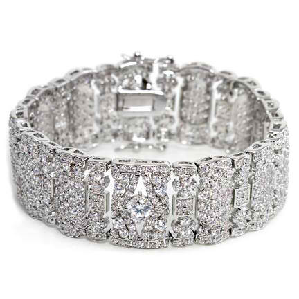 Cianna Cubic Zirconia and Crystal Statement Bracelet