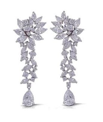 Daniela Floral Statement Earrings from Anna Bellagio