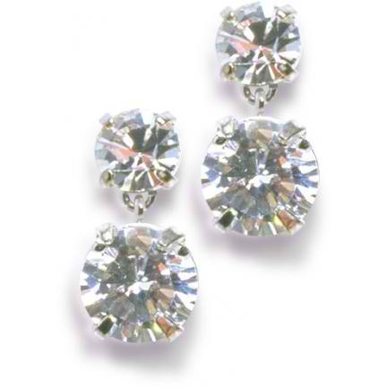 Elektra Cubic Zirconia Earrings from Anna Bellagio.