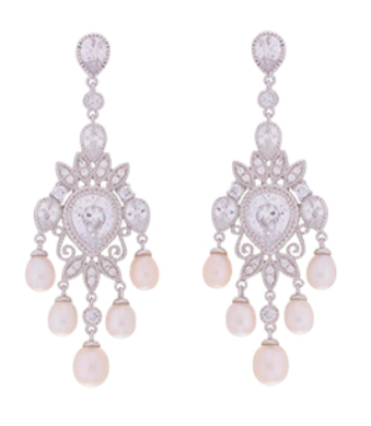 Eliana Freshwater Pearl Chandelier Earrings from Anna Bellagio.