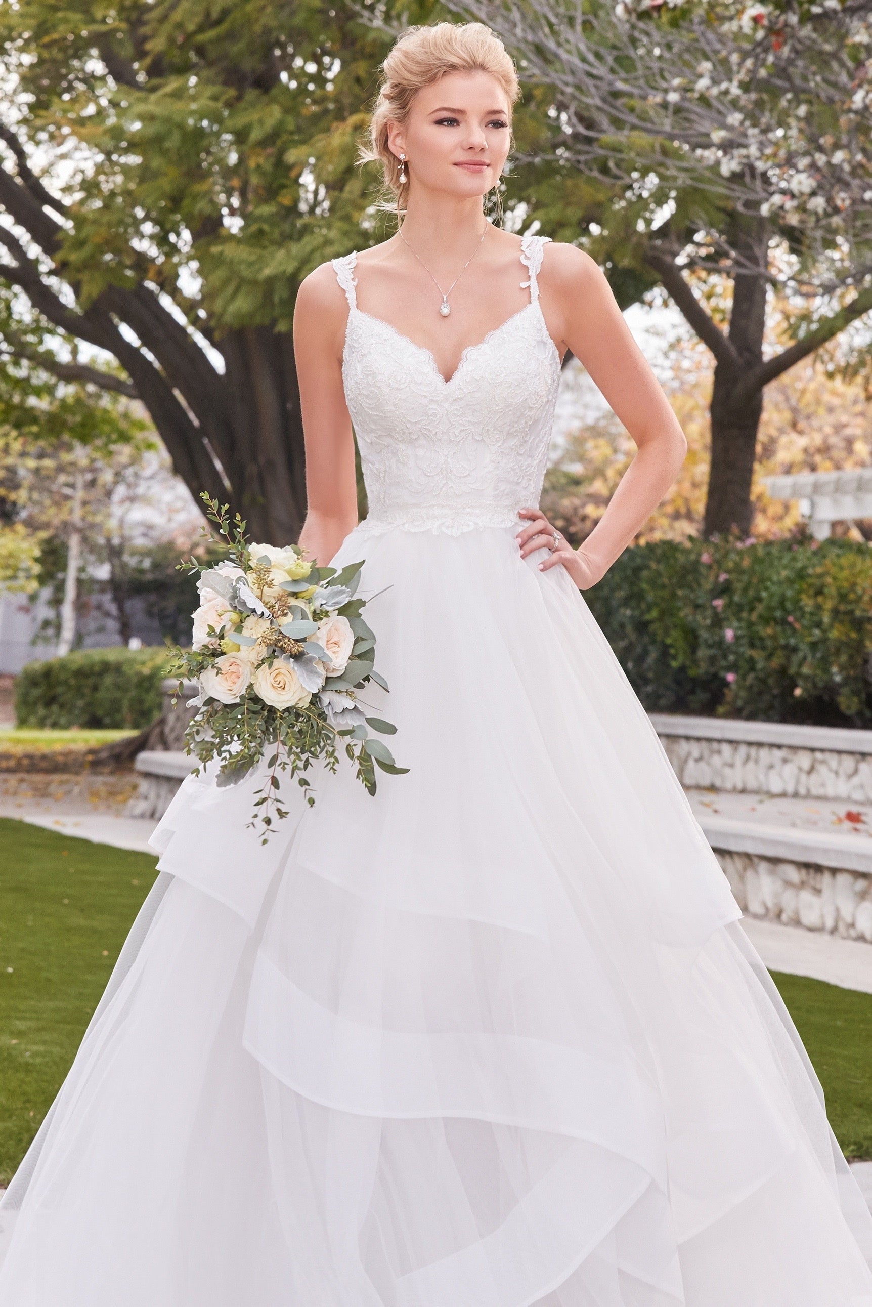 Eittene on Model with Jolie Gown by Kitty Chen Couture