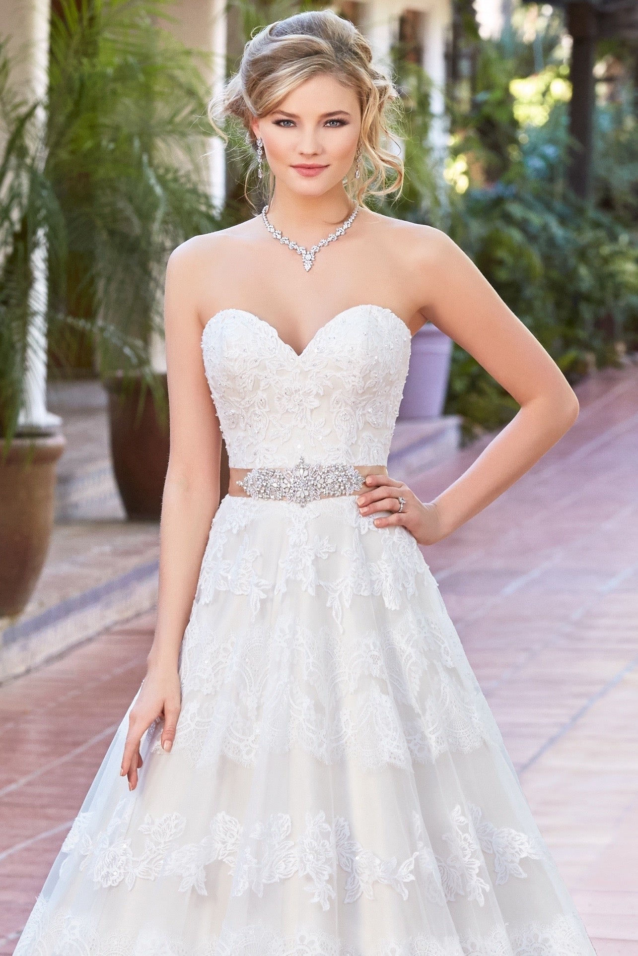 Ferida Necklace on Model 1