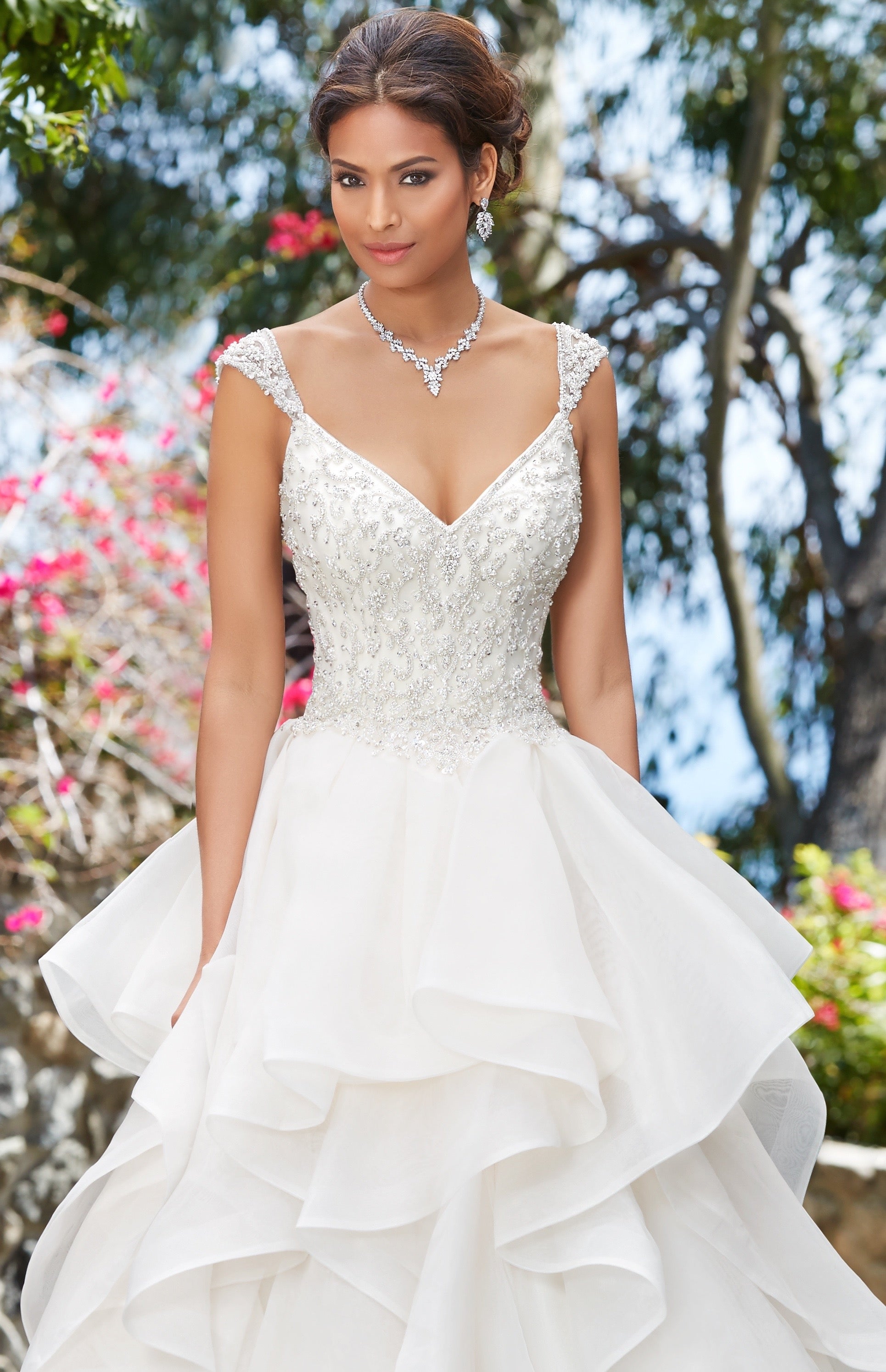 Ferida Necklace on Model Eloise Kitty Chen Gown