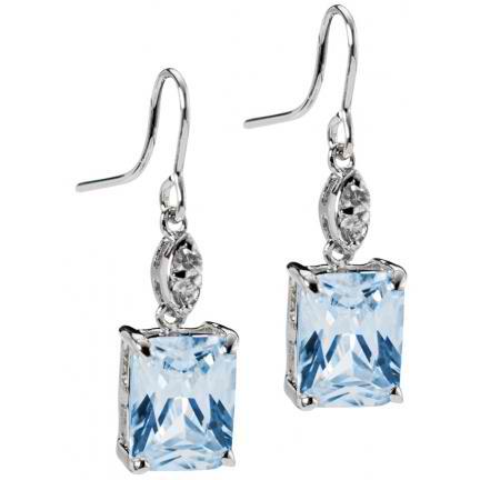 Hayden Aqua Cubic Zirconia Earrings