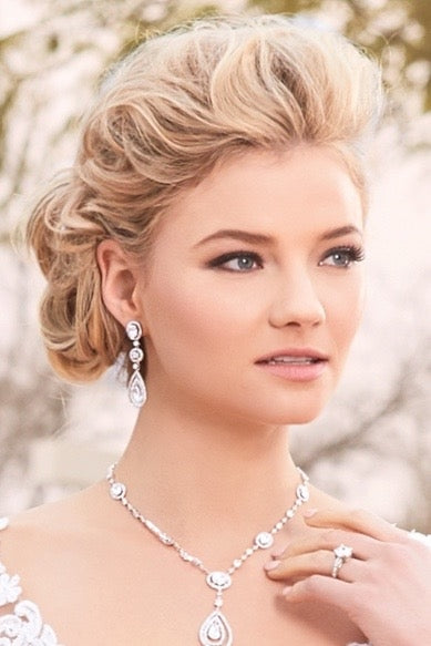 Lennox Earrings on Model