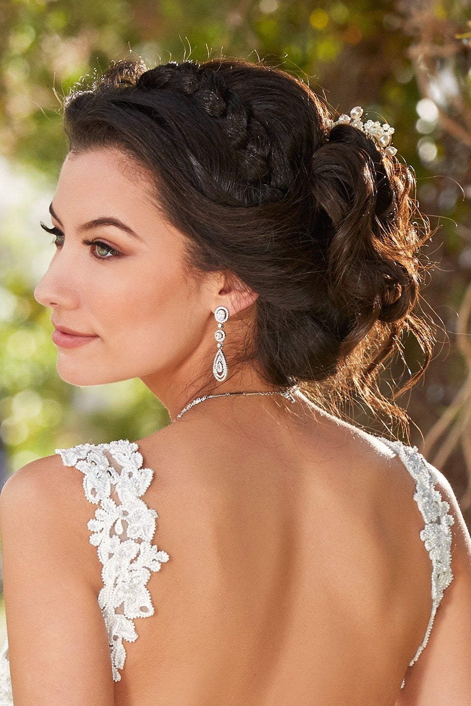 Lennox Earrings on Model