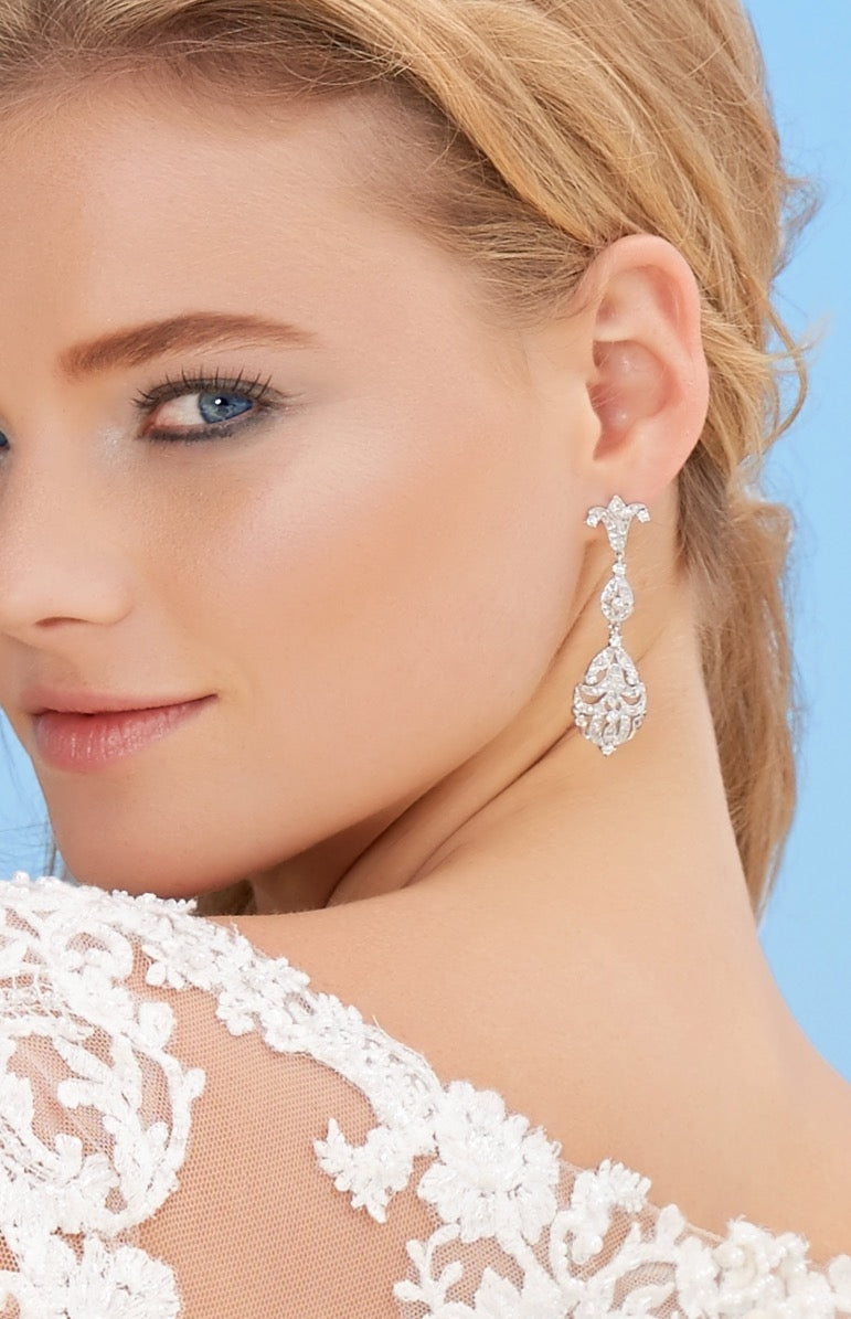 Madelena Vintage-Inspired Earrings Close-up