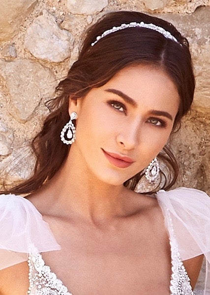 Pallas Earrings on Model