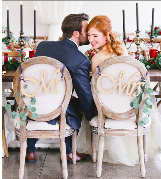 Giada Red/Siam Gold Drop Earrings on Model at Beauty and the Beast Shoot