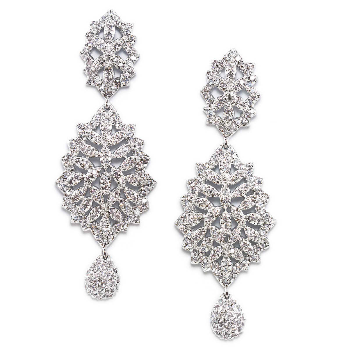 Sonja Dramatic Crystal Statement Earrings 