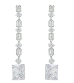 Audria Linear Dangle Earrings from Anna Bellagio 