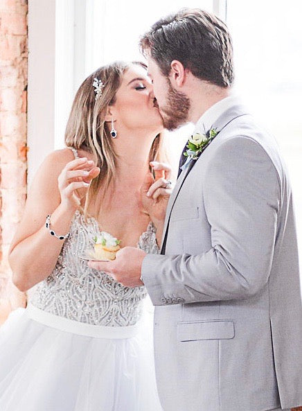 Azura Sapphire and Crystal Dangle Earring