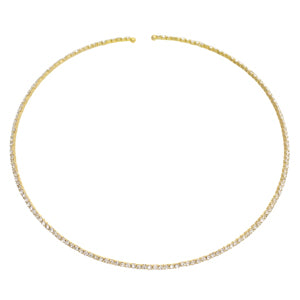Dainty Choker Gold Finish 