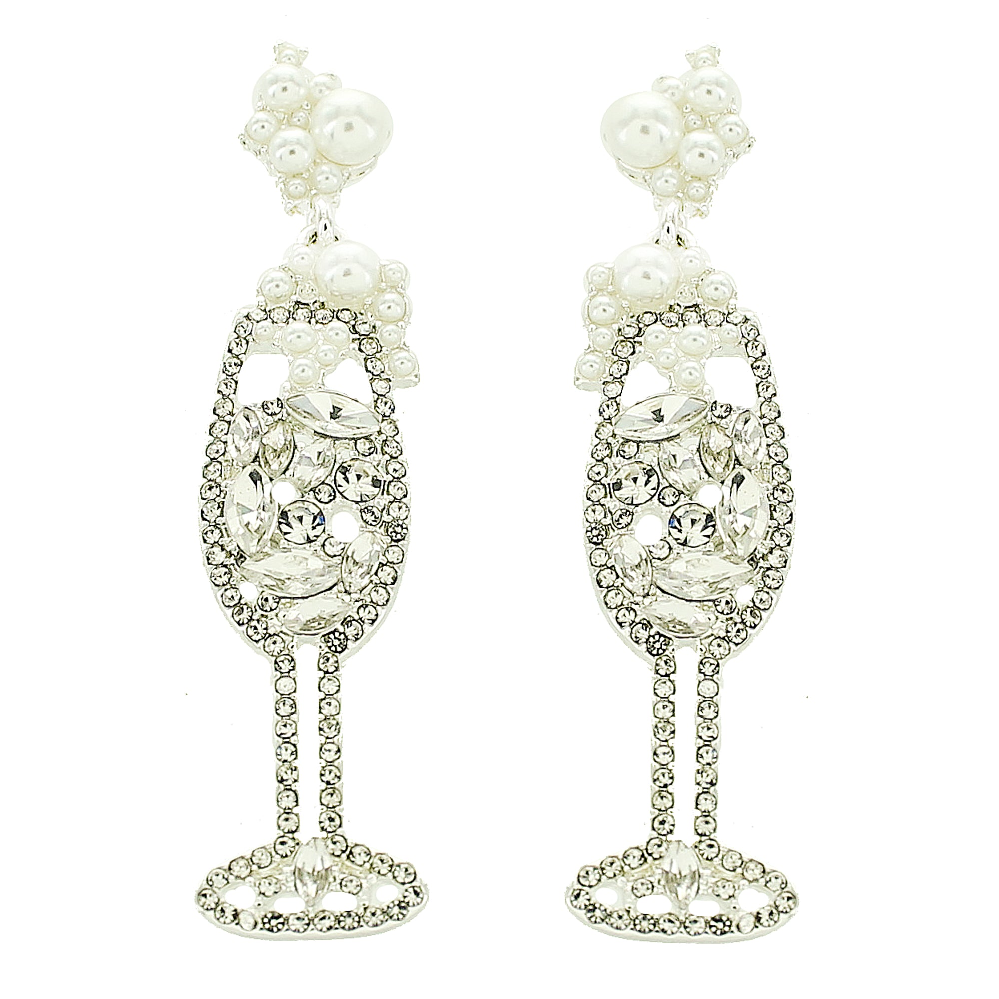 Make a Toast Champagne Flute Earrings