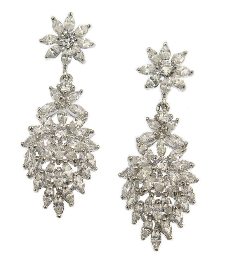 Annaliese Floral Statement Earrings | Anna Bellagio 