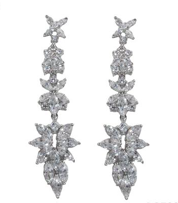 Arabella Floral Chandelier Earrings | Anna Bellagio 