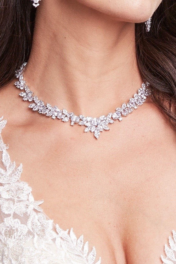 Everley Necklace on Model 3