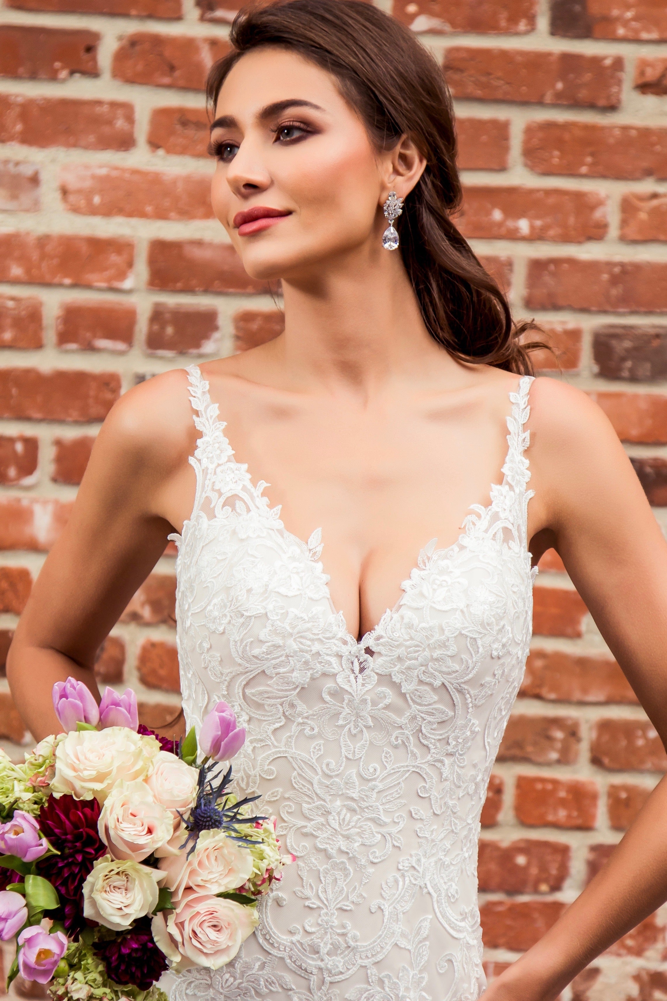 Florence Earrings on Model 3