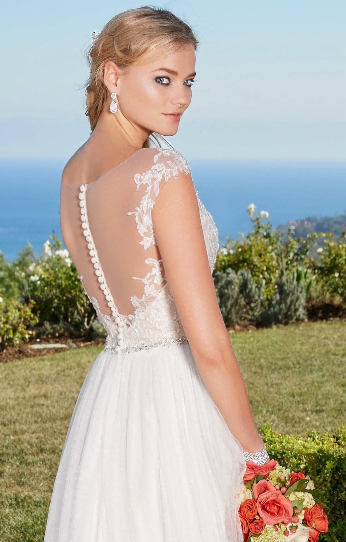 Nadia Earrings on Model Featured with Monica Gown KKC