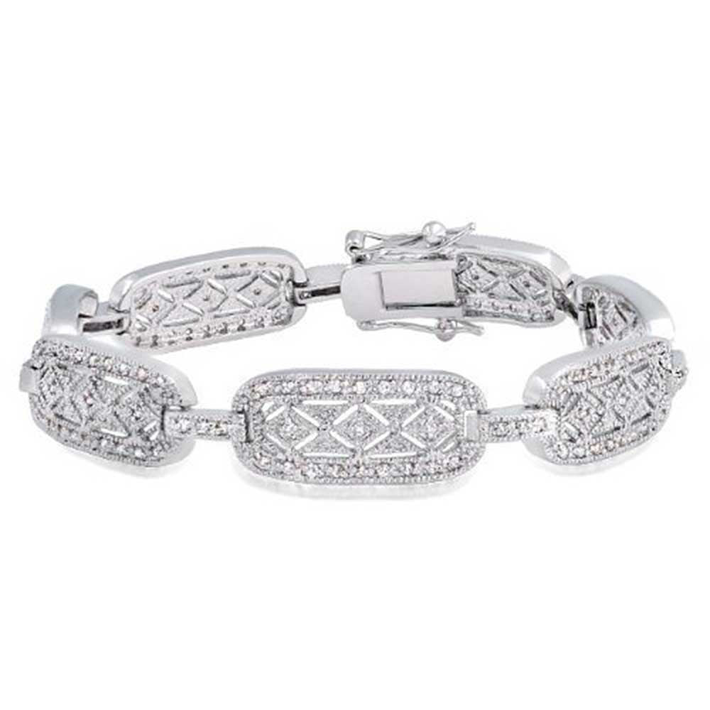 Nellie Art-Deco inspired Bridal Bracelet