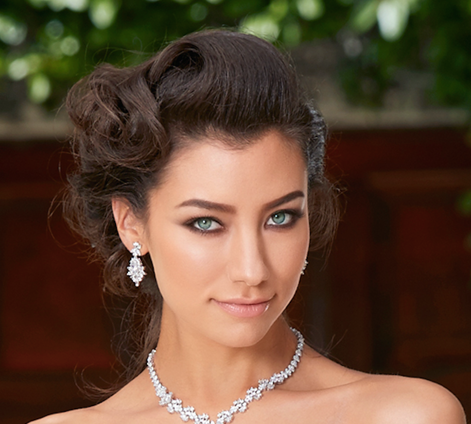 Serafina Earrings on Model