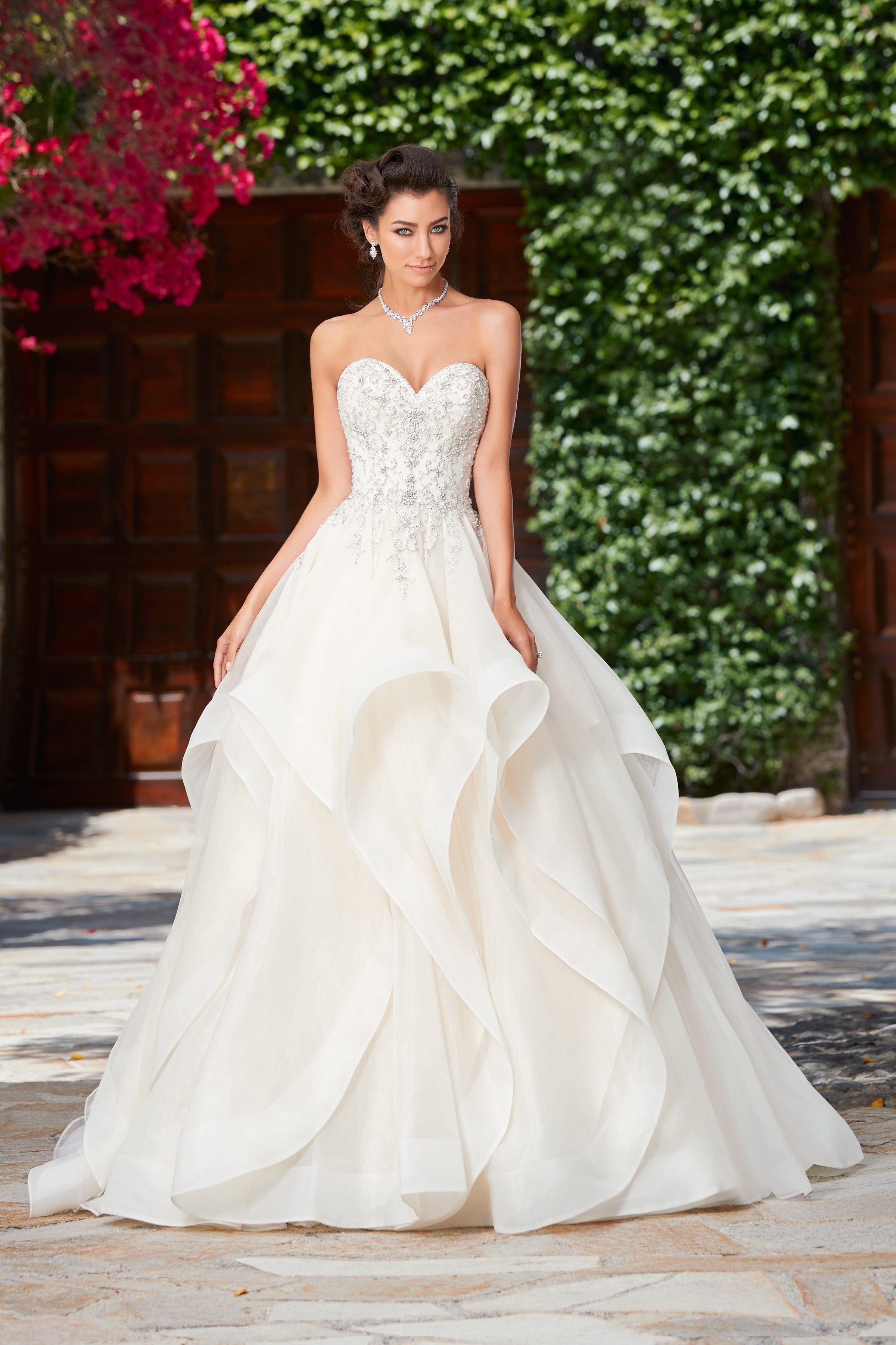 Serafina Earrings on Model